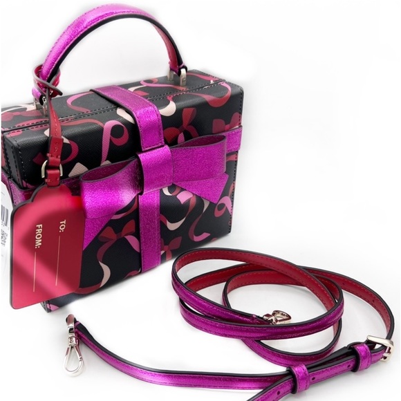 New Kate Spade wrapping party gift box crossbody - Picture 11 of 16